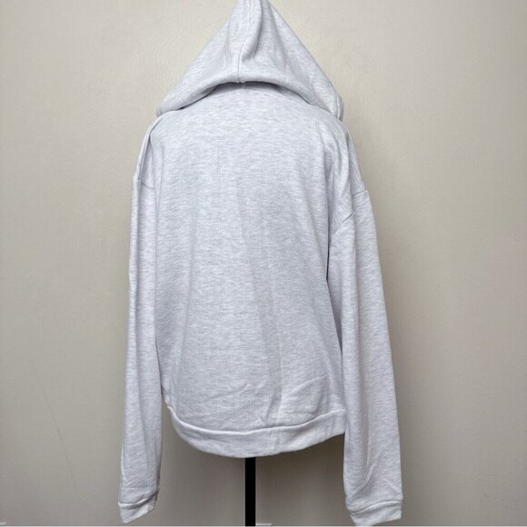 Topshop Womens 10 Embroidered Heart Warm Liner Hoodie - Picture 3 of 16